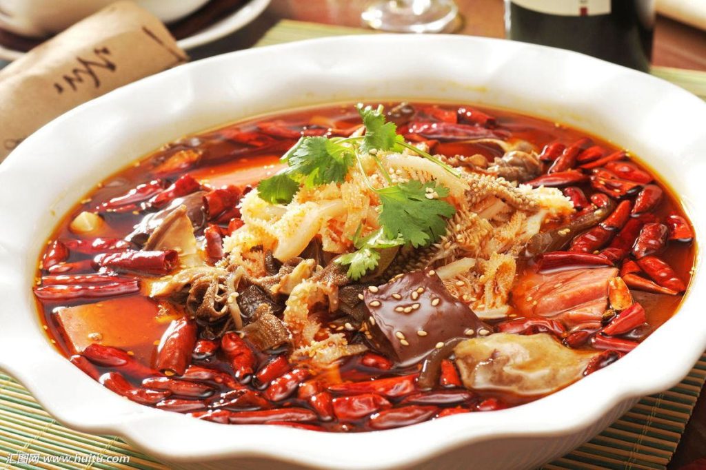 Duck Blood in Chili Sauce